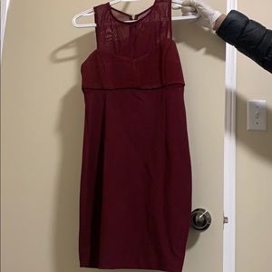 Maroon tight dress